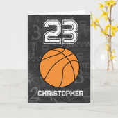 Sport 23. Geburtstag Basketball Karte (Gelbe Blume)