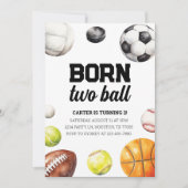 Sport 2. Geburtstag Einladung (Vorderseite)