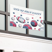 Sport 4. Juli Party Banner (Äußeres Gebäude)