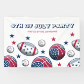 Sport 4. Juli Party Banner (Horizontal)