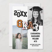 Sport Abschluss Fußball Basketball Fußball Einladung (Vorderseite)