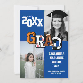 Sport Abschluss Fußball Basketball Fußball Einladung