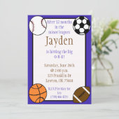 Sport, After 12 monthsin theminor leagues, Jay... Einladung (Stehend Vorderseite)