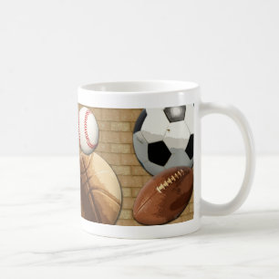 Sport Al-Stern, Basketball/Fußball/Fußball Kaffeetasse