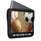 Sport All-Star-, Basketball/Fußball/Fußball Laptopschutzhülle (Vorne Rechts)