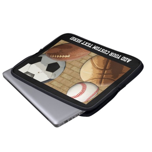 Sport All-Star-, Basketball/Fußball/Fußball Laptopschutzhülle (Vorne Knopf)