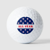 Sport Alle Star Golf Red Blue Patriotic Golfball (Vorderseite)