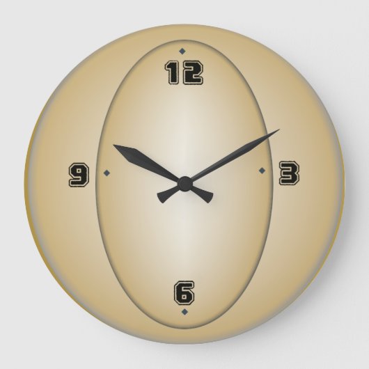 Sport Art Deko Große Wanduhr (Vorderseite)