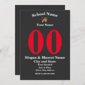 Sport Athletic Jersey Ausfüllen des Formularbilds Einladung (Vorne/Hinten)