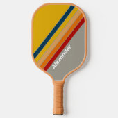 Sport Aurora Arcade Striped with Name Pickleball Schläger (Rückseite)