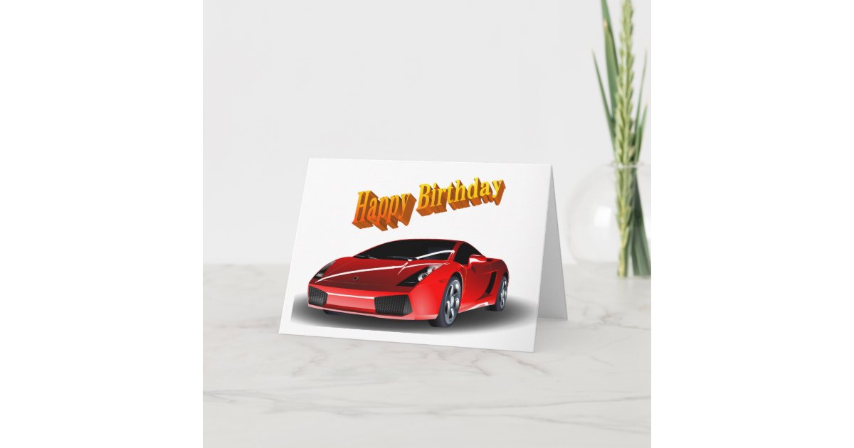 Gluckwunschkarte Zum Geburtstag 12x17 Auto Retro Kafer