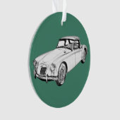 Sport-Auto-Illustration MGs konvertierbare Ornament (Vorderseite)