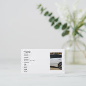 Sport-Auto-Visitenkarte Visitenkarte (Stehend Vorderseite)