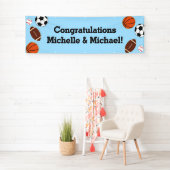 Sport Baby Dusche Co-ed Thema Boy Blue Banner (Insitu)