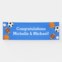 Sport Baby Dusche Co-ed Thema Boy Blue