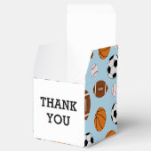 Sport Baby Dusche Co-ed Thema Boy Blue Geschenkschachtel (Geöffnet)