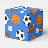 Sport Baby Dusche Co-ed Thema Boy Blue Geschenkschachtel (Rückseite)