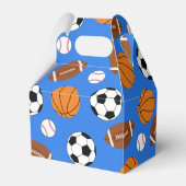 Sport Baby Dusche Co-ed Thema Boy Blue Geschenkschachtel (Rückseite)