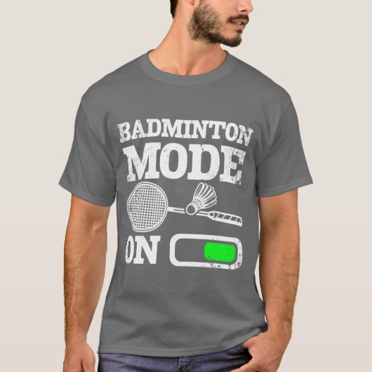 Sport Badminton-Modus auf Junge Mädchen T-Shirt (Vorderseite)