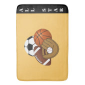 Sport-Ball-Bad-Matte Badematte (Vorderseite Vertikal)