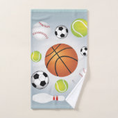 Sport-Ball-Badezimmer-Tuch-Set Badhandtuch Set (Handtuch)