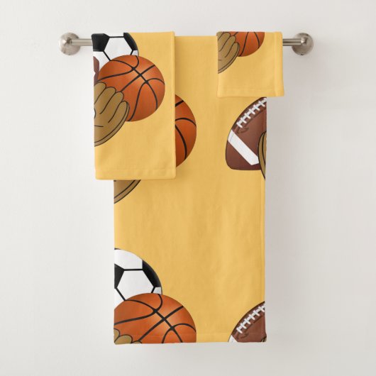 Sport-Ball-Badezimmer-Tuch-Set Badhandtuch Set (Insitu)