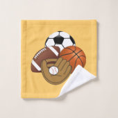 Sport-Ball-Badezimmer-Tuch-Set Badhandtuch Set (Waschlappen)