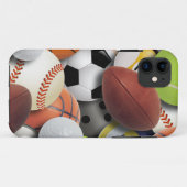 Sport-Ball-Collage Case-Mate iPhone Hülle (Rückseite (Horizontal))