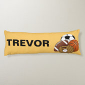 Sport-Ball-Körper-Kissen Seitenschläferkissen (Rückseite)