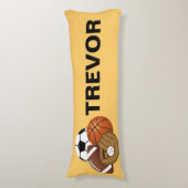 Sport-Ball-Körper-Kissen Seitenschläferkissen (Vorderseite Vertikal)