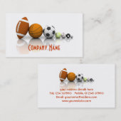 Sport/Ball-Visitenkarte Visitenkarte (Vorne/Hinten)