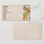 Sport/Bälle Visitenkarte (Vorne/Hinten)