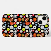 Sport Balls Muster Case-Mate iPhone Hülle (Rückseite (Horizontal))