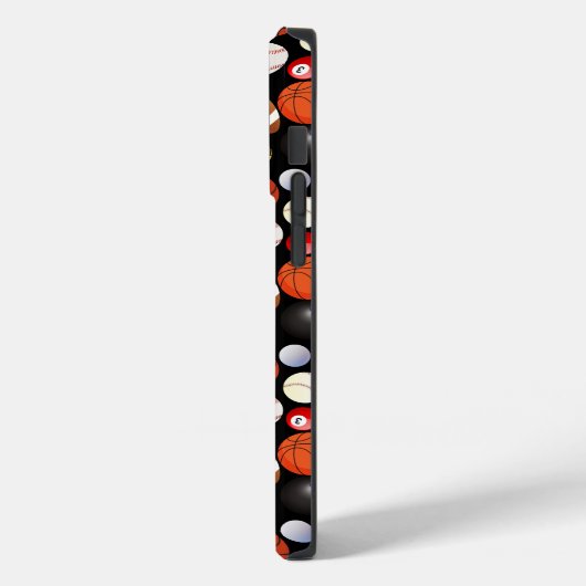 Sport Balls Muster Case-Mate iPhone Hülle (Rückseite / Links)