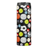 Sport Balls Muster Thermosbecher (Rückseite)
