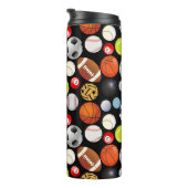 Sport Balls Muster Thermosbecher (Nach rechts gedreht)