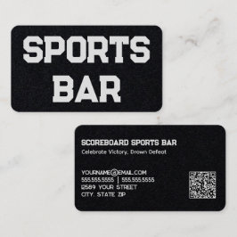 Sport Bar Custom QR Visitenkarte