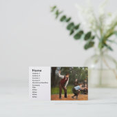 Sport - Baseball - Angriff 1921 Visitenkarte (Stehend Vorderseite)