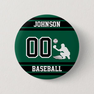 Sport Baseball - Catcher - Green - Erstellen Sie I Button