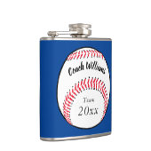 Sport Baseball Coach Name Team Jahr Blau Flachmann (Rechts)