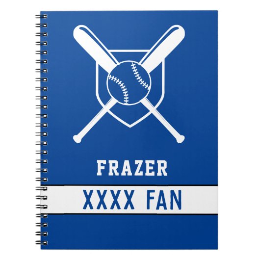 Sport-Baseball-Fan EDITABLE SPORT FARBEN, Notizblock (Vorderseite)