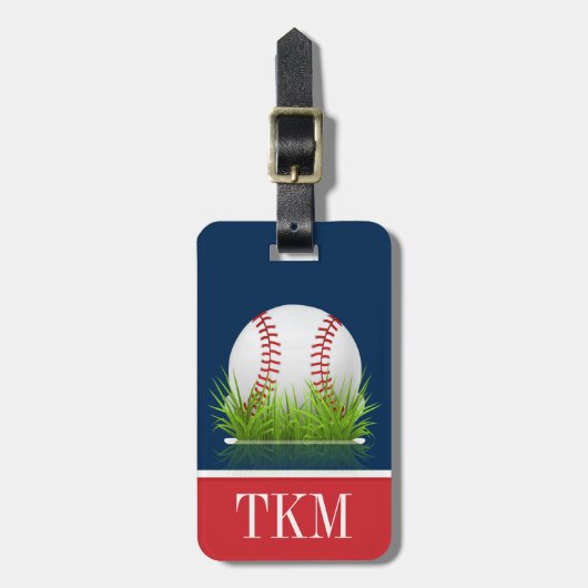 Sport - Baseball Gepäckanhänger (Vorderseite vertikal)