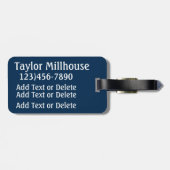 Sport - Baseball Gepäckanhänger (Rückseite horizontal)