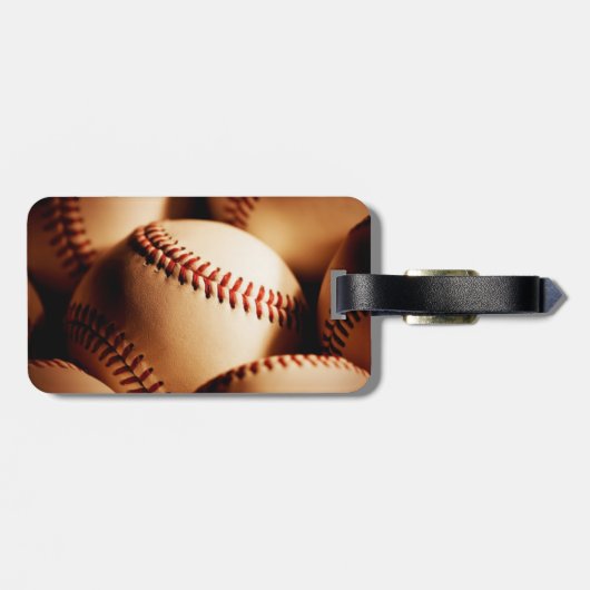 Sport - Baseball-Gepäckanhänger Gepäckanhänger (Rückseite horizontal)