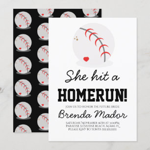 Sport Baseball Homerun Liebhaber Junggesellinnenab Einladung
