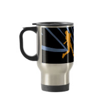 Sport Baseball Orange Blue Black Tasse