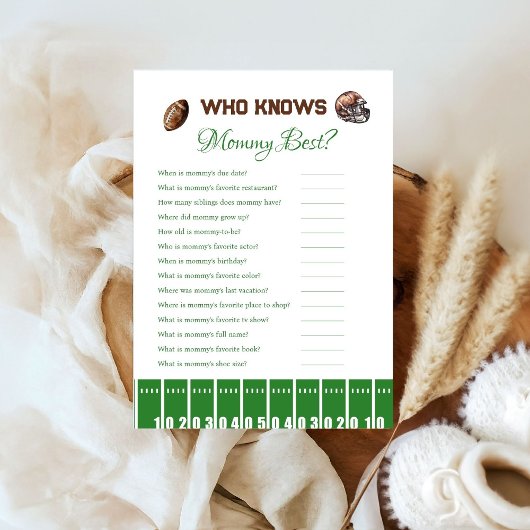 Sport Baseball pregnancy baby shower game card Einladung