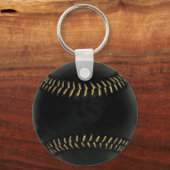 Sport, Baseball schwarz Schlüsselanhänger (Vorderseite)
