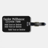 Sport - Baseball - SRF Gepäckanhänger (Rückseite horizontal)