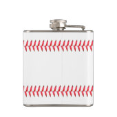 Sport-Baseball-Themed genähte Name-Flasche Flachmann (Rückseite)